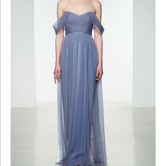 Amsale bridesmaid gown, color is Bellini - Picture 5 of 6